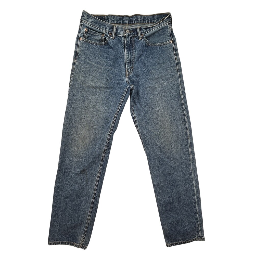 Vintage Levis 550 Jeans Mens 32x34 Relaxed Tapered Fit Blue Denim Zip Fly 90s